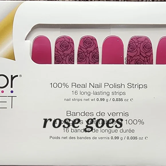 Color Street Pink and Purple Press-On Nails - Picture 2 of 5